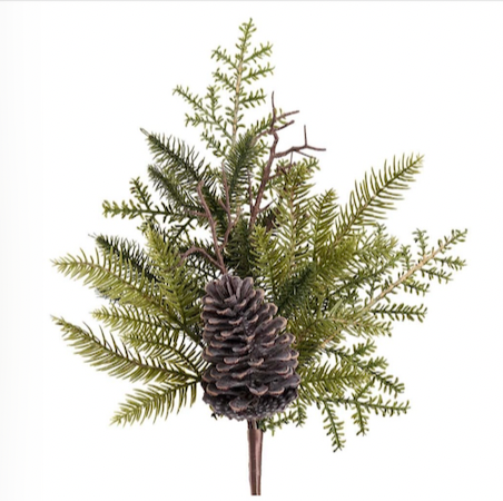 20" Plastic Pine Cone Pine Pick