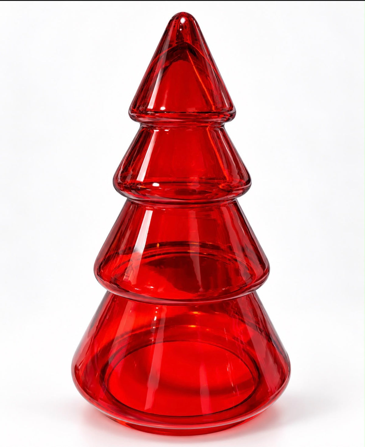 Red Glass Christmas tree