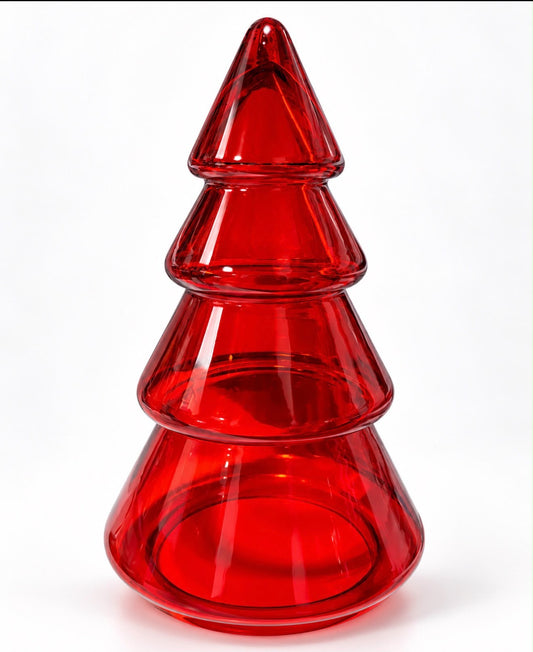 Red Glass Christmas tree